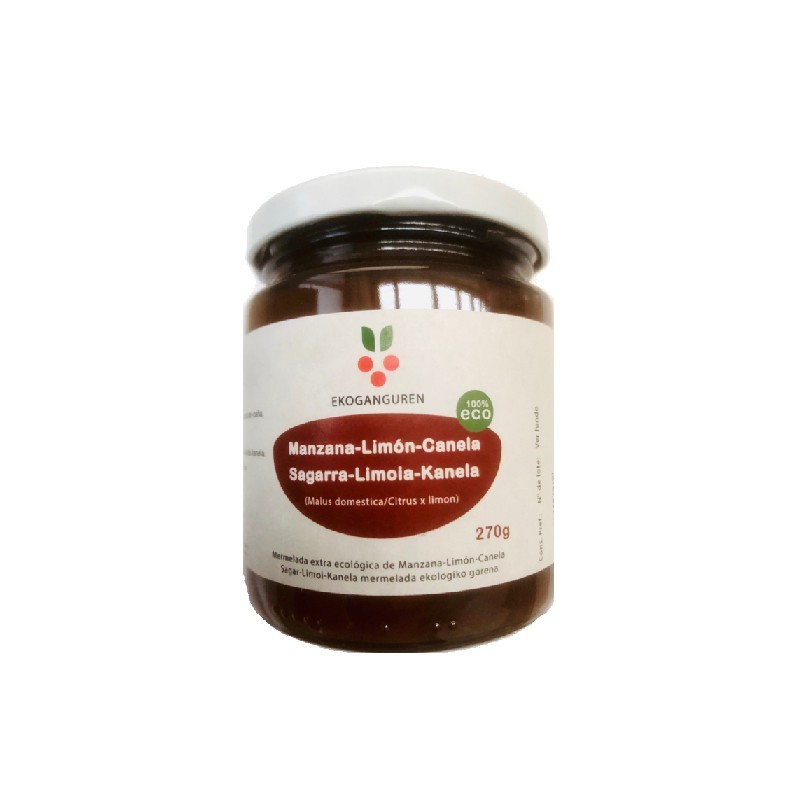 Sagar-limoi-kanela marmelada organikoa