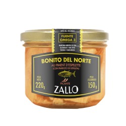 Filets De Bonite Du Nord Zallo avec du piment d'Ezpeleta (220gr)